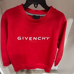 Givenchy shirt for boys. Size is 4Y and the color is red.